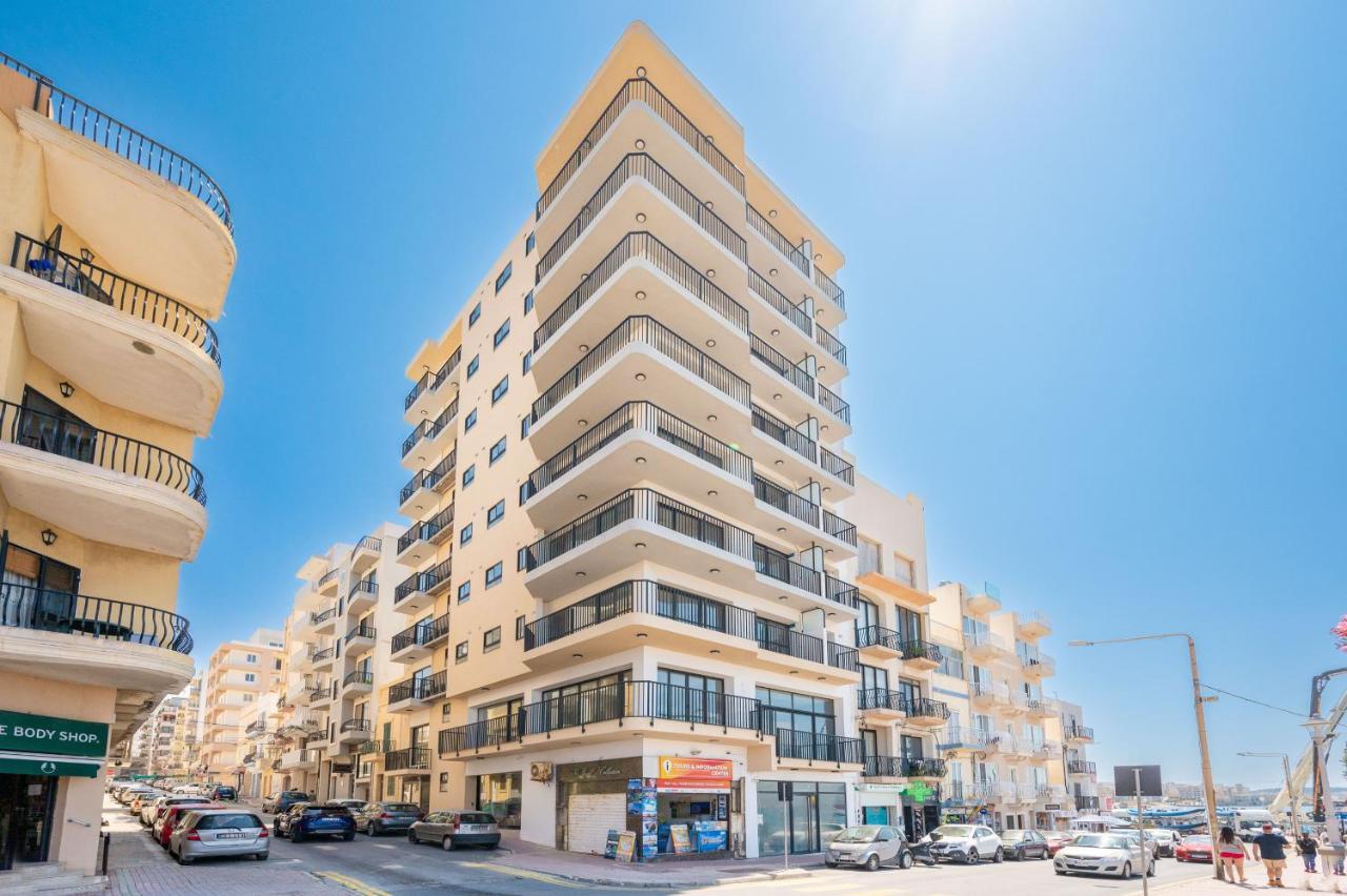 Islet Promenade Seafront 1 Bedroom Apartment With Sea View Balcony By Getawaysmalta Bahía de San Pablo Exterior foto